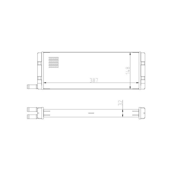 Värmeväxlare, kupévärme Nrf 54408 NRF