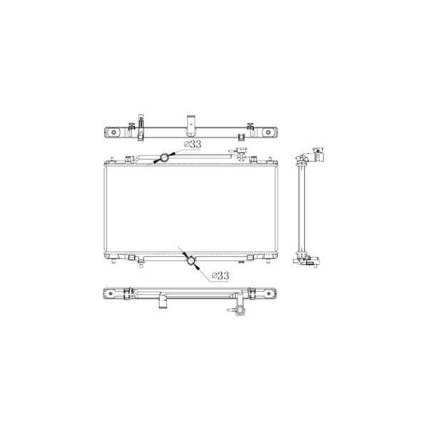 Kylare, motorkylning Nrf 550012 NRF Kylare, motorkylning Nrf 550012 NRF