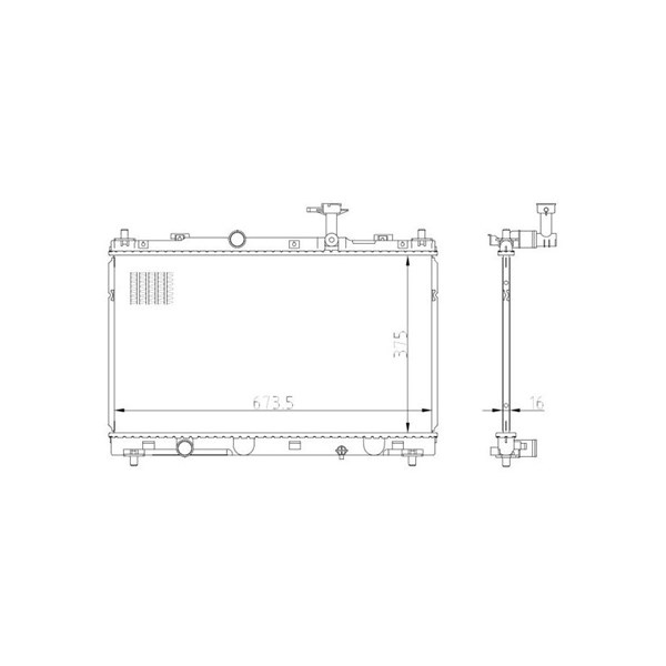 Kylare, motorkylning Nrf 550031 NRF Kylare, motorkylning Nrf 550031 NRF