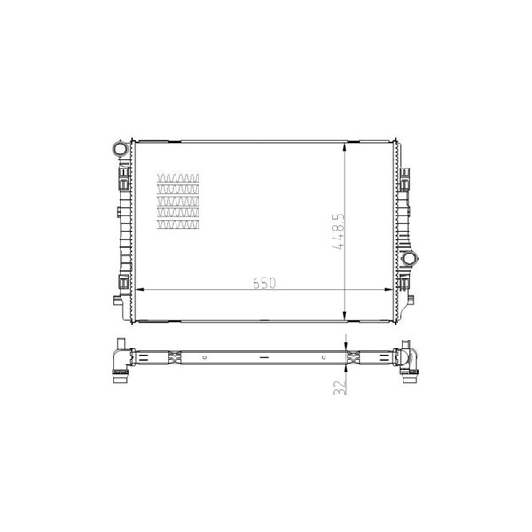Kylare, motorkylning, Vänster Nrf 550081 NRF Kylare, motorkylning, Vänster Nrf 550081 NRF