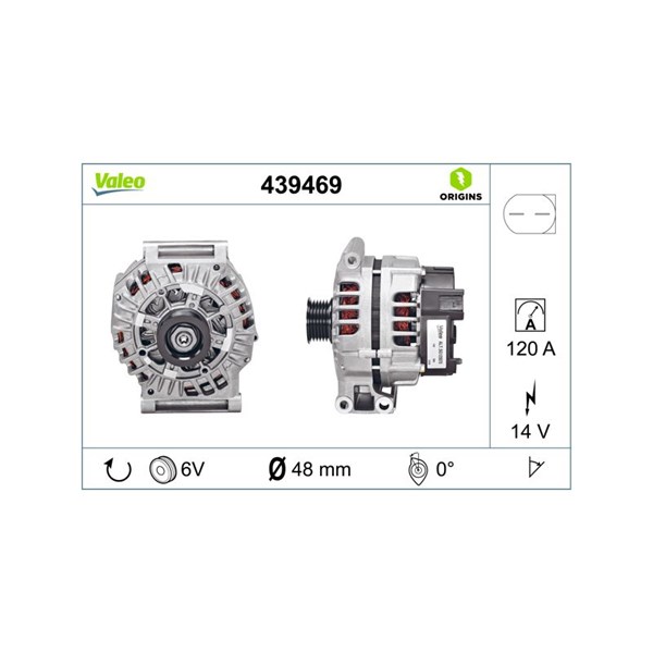 Generator 14V 120A Valeo 439469 VALEO