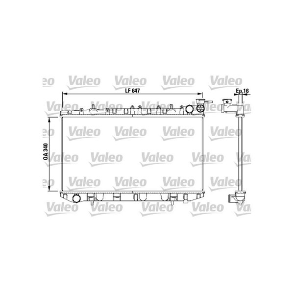 Kylare, motorkylning Valeo 731659 VALEO