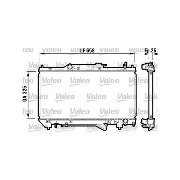 Kylare, motorkylning Valeo 732754 VALEO
