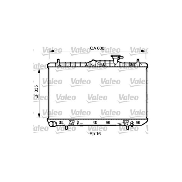 Kylare, motorkylning Valeo 734253 VALEO