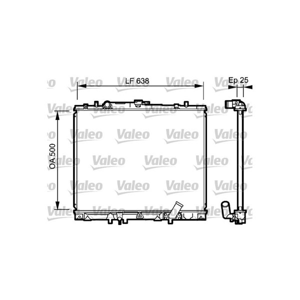 Kylare, motorkylning Valeo 734424 VALEO