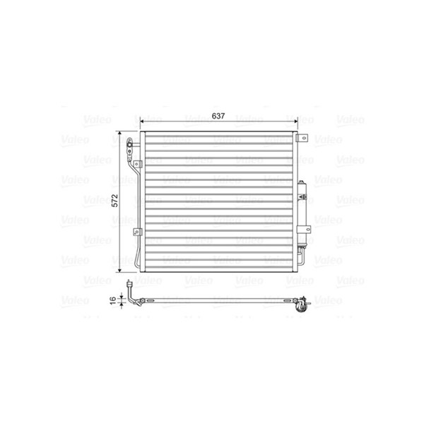 Kondensor, klimatanläggning Valeo 814200 VALEO