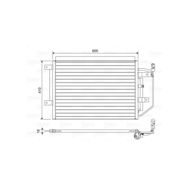 Kondensor, klimatanläggning Valeo 822556 VALEO