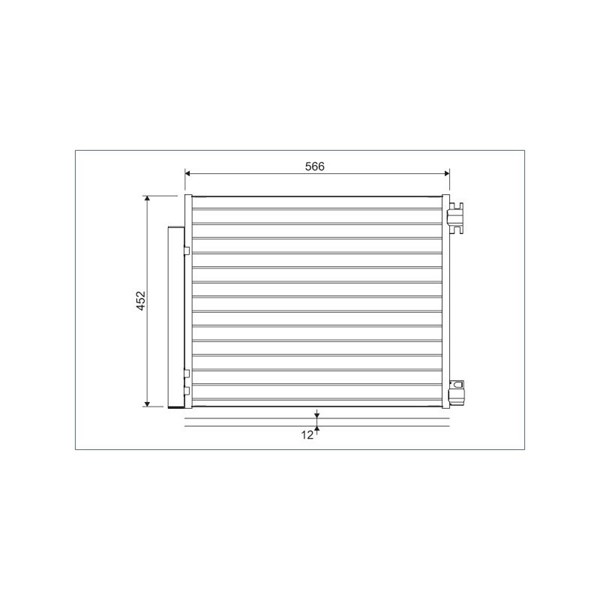 Kondensor, klimatanläggning Valeo 822569 VALEO
