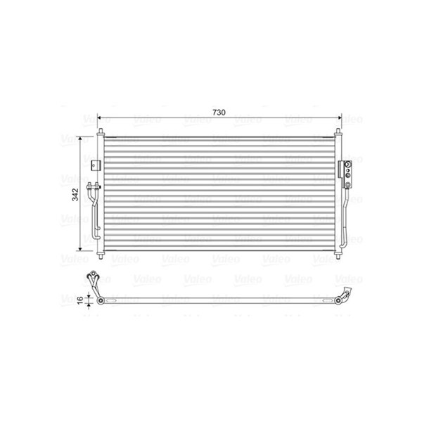 Kondensor, klimatanläggning Valeo 822583 VALEO
