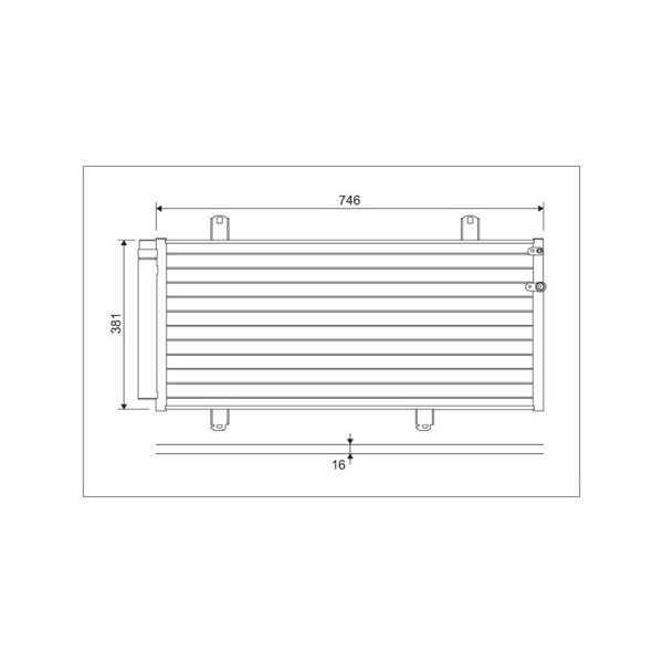 Kondensor, klimatanläggning Valeo 822584 VALEO