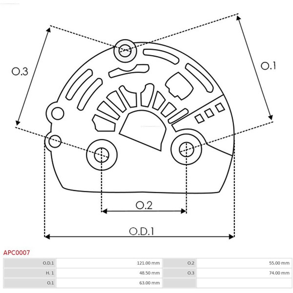 Skyddskåpa, generator As-pl APC0007 AS-PL