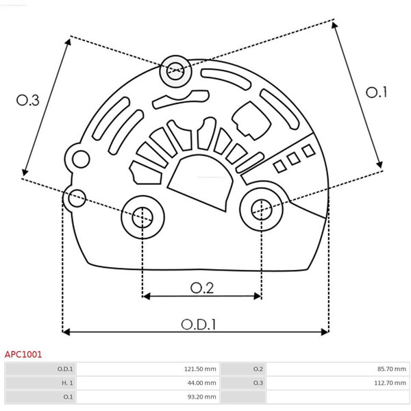 Skyddskåpa, generator As-pl APC1001 AS-PL