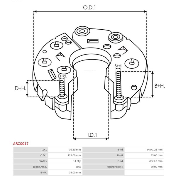 Likriktare, generator As-pl ARC0017 AS-PL
