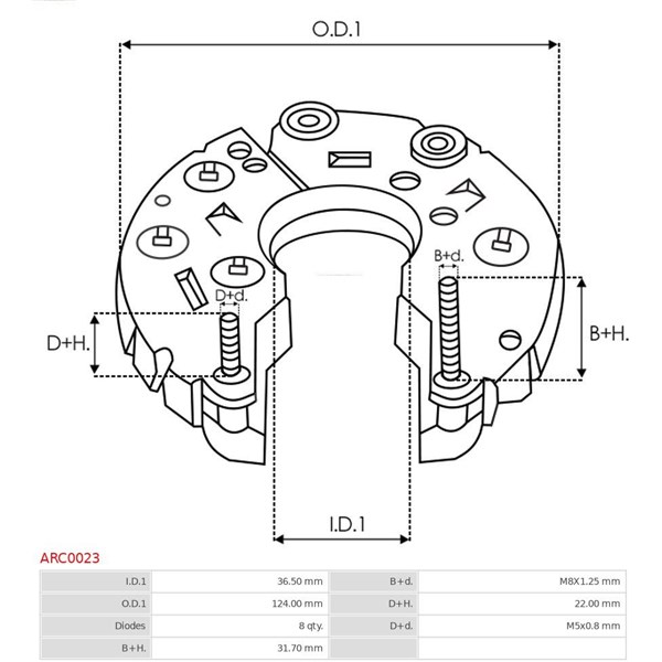 Likriktare, generator As-pl ARC0023 AS-PL