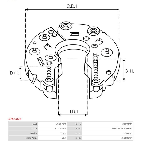 Likriktare, generator As-pl ARC0026 AS-PL