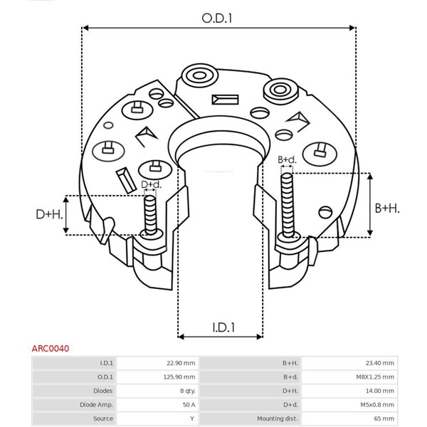Likriktare, generator As-pl ARC0040 AS-PL