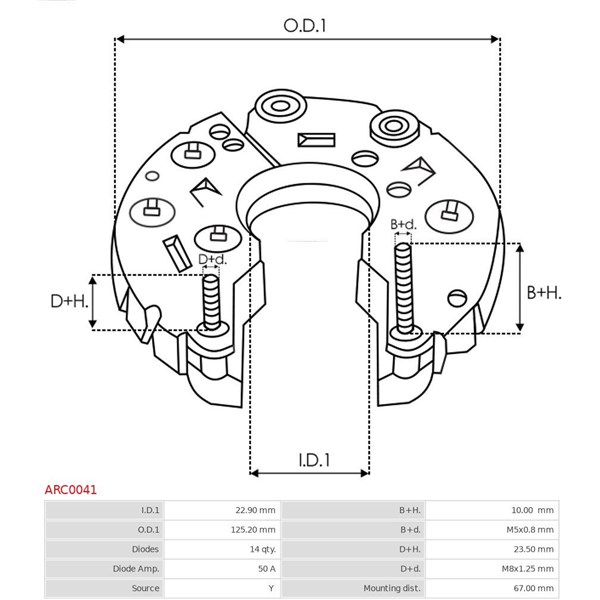 Likriktare, generator As-pl ARC0041 AS-PL