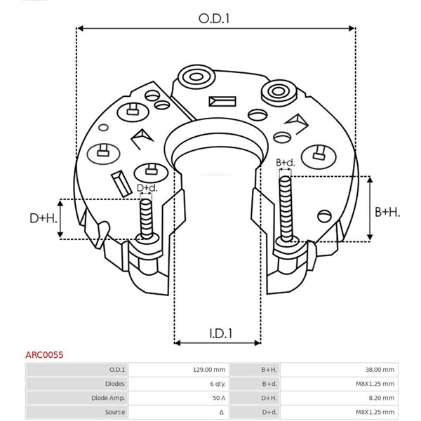 Likriktare, generator As-pl ARC0055 AS-PL
