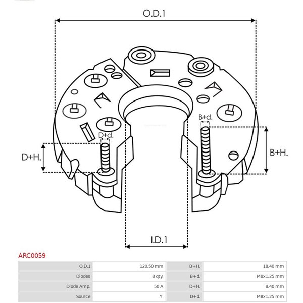 Likriktare, generator As-pl ARC0059 AS-PL