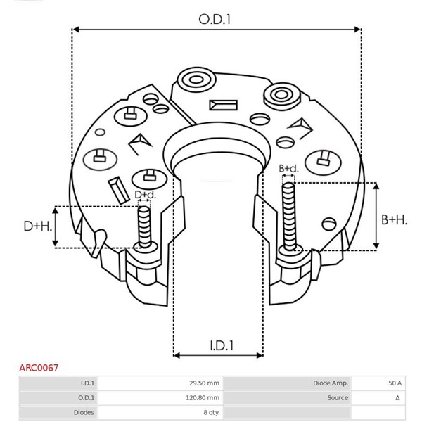 Likriktare, generator As-pl ARC0067 AS-PL Likriktare, generator As-pl ARC0067 AS-PL
