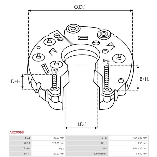 Likriktare, generator As-pl ARC0068 AS-PL