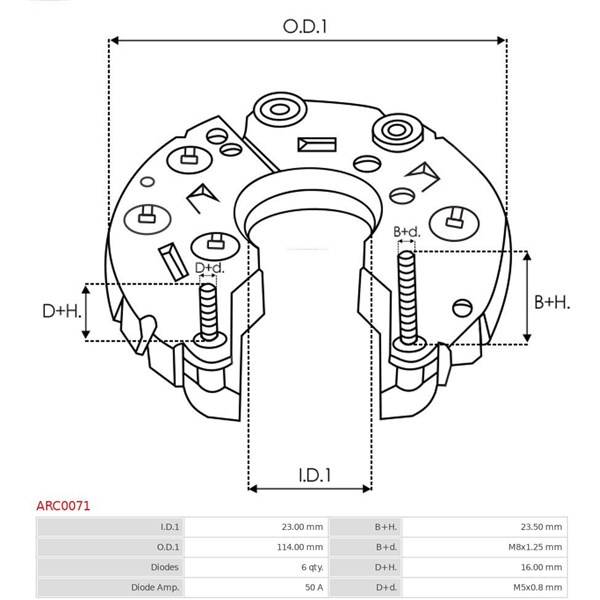 Likriktare, generator As-pl ARC0071 AS-PL