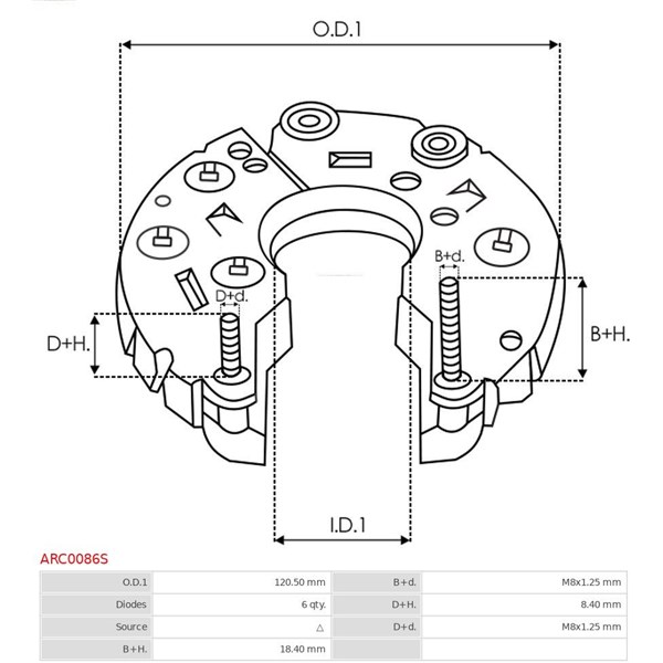 Likriktare, generator As-pl ARC0086S AS-PL