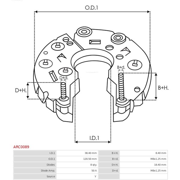 Likriktare, generator As-pl ARC0089 AS-PL