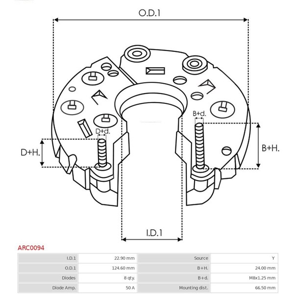 Likriktare, generator As-pl ARC0094 AS-PL