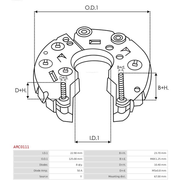 Likriktare, generator As-pl ARC0111 AS-PL