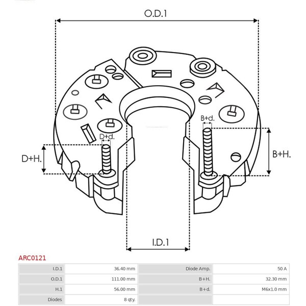 Likriktare, generator As-pl ARC0121 AS-PL