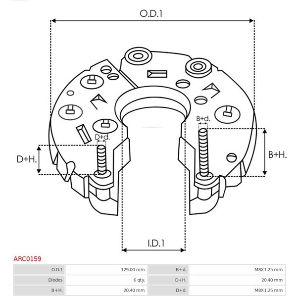 Likriktare, generator As-pl ARC0159 AS-PL