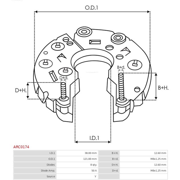 Likriktare, generator As-pl ARC0174 AS-PL