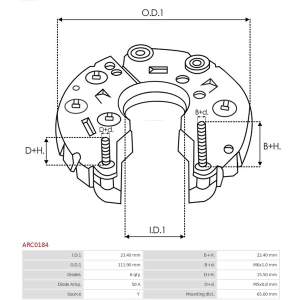 Likriktare, generator As-pl ARC0184 AS-PL