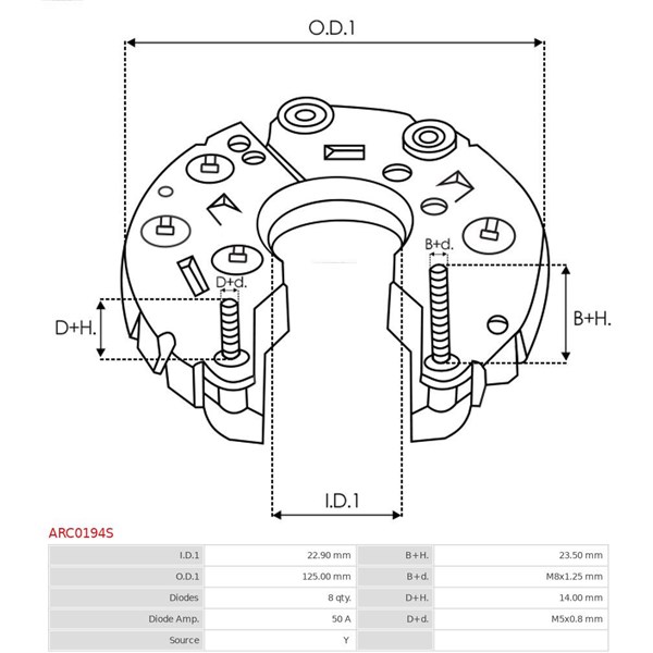 Likriktare, generator As-pl ARC0194S AS-PL