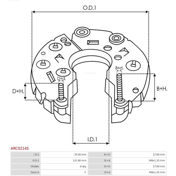 Likriktare, generator As-pl ARC0214S AS-PL