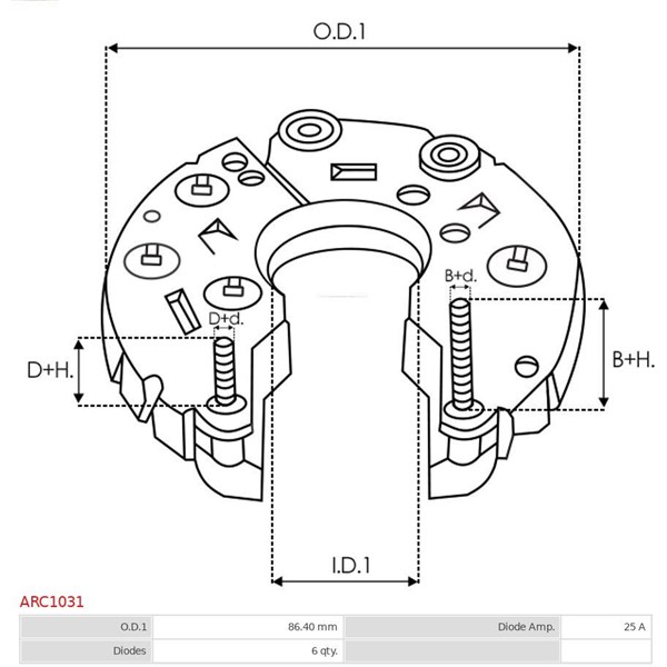 Likriktare, generator As-pl ARC1031 AS-PL