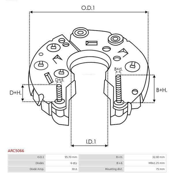 Likriktare, generator As-pl ARC5066 AS-PL Likriktare, generator As-pl ARC5066 AS-PL