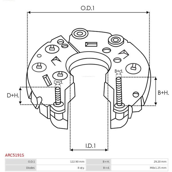 Likriktare, generator As-pl ARC5191S AS-PL