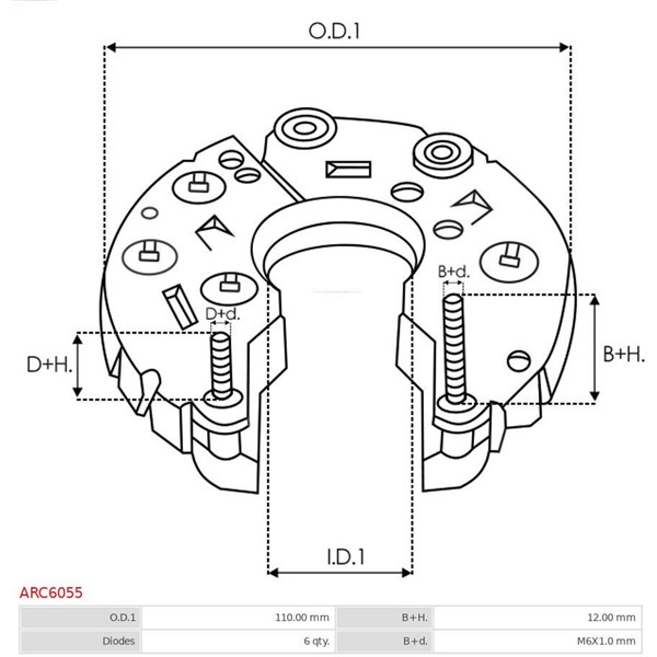 Likriktare, generator As-pl ARC6055 AS-PL