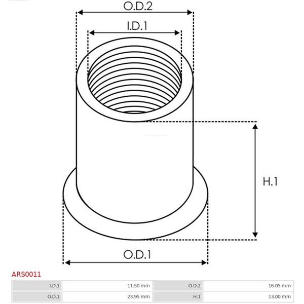 Reparationssats, generator As-pl ARS0011 AS-PL