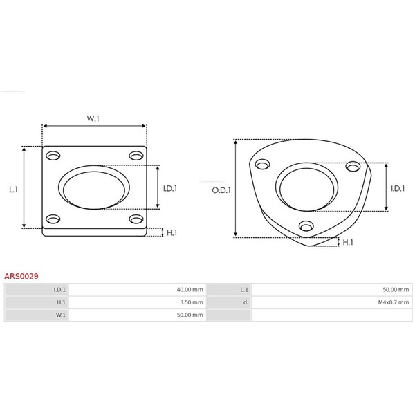 Reparationssats, generator As-pl ARS0029 AS-PL
