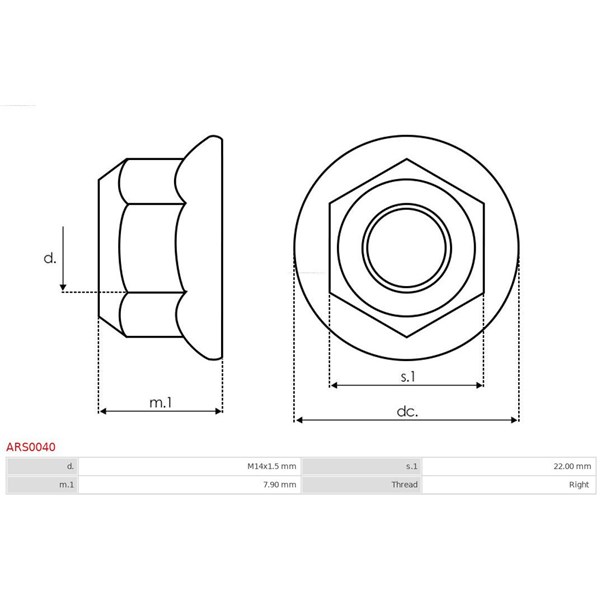 Reparationssats, generator As-pl ARS0040 AS-PL