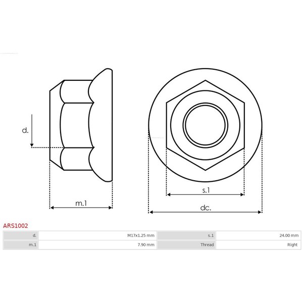 Reparationssats, generator As-pl ARS1002 AS-PL