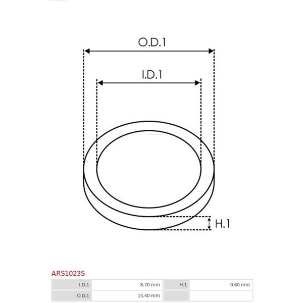 Reparationssats, generator As-pl ARS1023S AS-PL