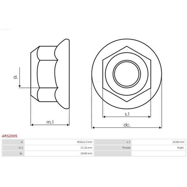Reparationssats, generator As-pl ARS2005 AS-PL Reparationssats, generator As-pl ARS2005 AS-PL