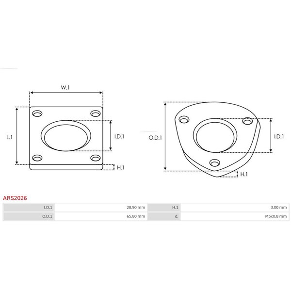 Reparationssats, generator As-pl ARS2026 AS-PL