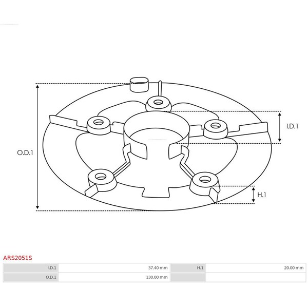 Reparationssats, generator As-pl ARS2051S AS-PL