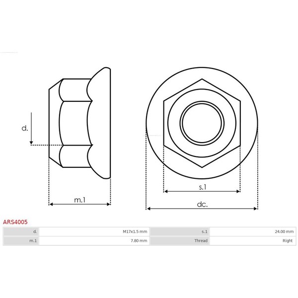 Reparationssats, generator As-pl ARS4005 AS-PL
