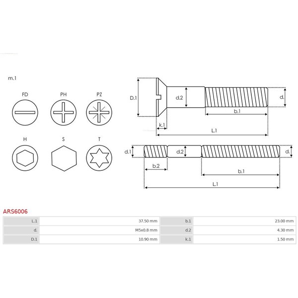Reparationssats, generator As-pl ARS6006 AS-PL